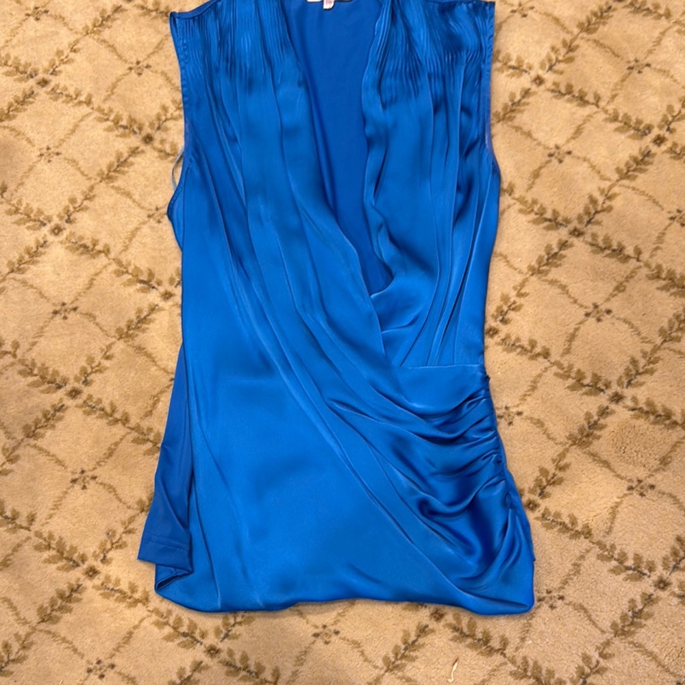 Blue Sleeveless Women's Top
